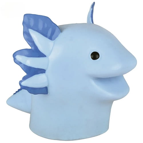 Rhode Island Novelty - Stretchy Rubber Hand Puppet - AXOLOTL [Blue - 6 inch]