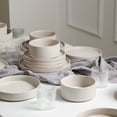 thumbnail image 3 of Stone Lain Haven 16-Piece Dinnerware Set Stoneware, Borosilicate Glass, Service for 4, Beige, 3 of 6