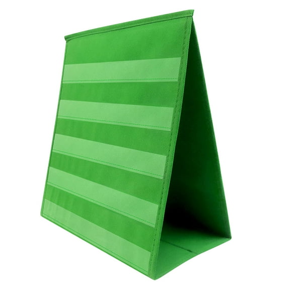 ELAYARD Preschool Calendar For Classroom Pocket Chart Stand Cloth Green 1Set