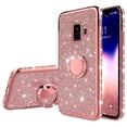 thumbnail image 2 of Funda blanda con anillo ostentoso de lujo para Samsung Galaxy S8 S9 S10 Plus A10 A20 A20E A30 A40 A50 A70 A12 A52 A72 A52S M12 Tan Jianjun unisex, 2 of 2