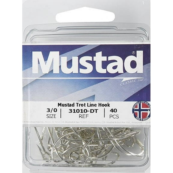 Mustad Baitholder Hook (Nickel) - Size: #6 50pc