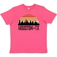 thumbnail image 3 of Inktastic Houston Texas Skyline Retro Youth T-Shirt, 3 of 5