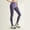 Purple, variant on HOMBOM High Waist Leggings for Womens Winter No Front Seam Gym Gray Fitness Ladies Pants M