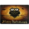 thumbnail image 4 of SKYSONIC Happy Halloween Owl Silhouette Non-Slip Area Rug, Moon Bat Owl Floor Carpet Comfort Floor Mats Decor for Indoor Front Porch Living Room Bedroom Kitchen, 36"x24", 4 of 7