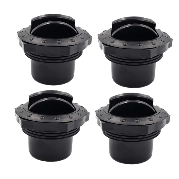 Tnarru 4Pcs Dashboard Air Conditioning Deflector Outlet Vent, Side Roof Air Black Vent Outlet Side Roof Round Air Ventilation Outlet