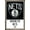 Bronze Framed Version, variant on NBA Brooklyn Nets - Logo 21 Wall Poster with Wooden Magnetic Frame, 22.375" x 34"