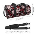 thumbnail image 2 of Fuzoiu Snake And Rose Print Travel Bag, Large Capacity Travel Bag, Sports Gym Bag, Travel Duffel Bag, Weekender Overnight Bag for Women and Man, 2 of 6
