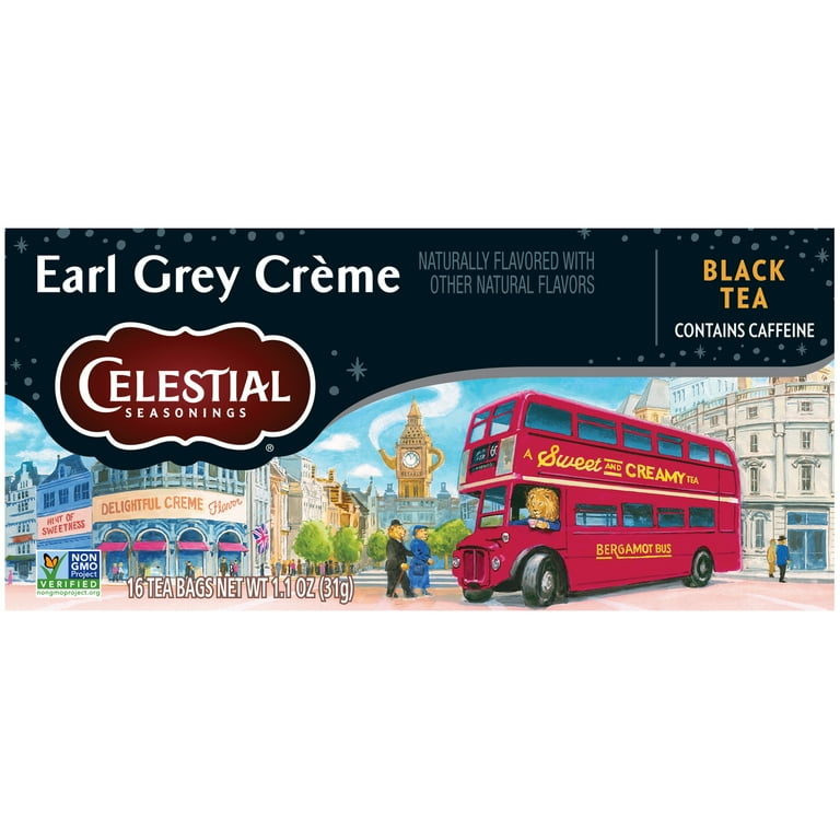 Celestial Seasonings Earl Grey Crème Black Tea Bags, 16 Count