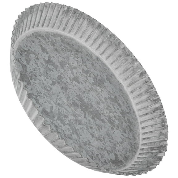 Beaupretty Indoor Outdoor Silver Metal Plant Saucer Tray for Flower Pots Water and Dirt Protection