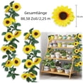 thumbnail image 3 of Guirnalda de girasoles artificiales de 3 piezas, guirnalda de flores de 2,3 m, 3 of 7