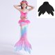 thumbnail image 1 of Cola De Sirena Para Natación , Disfraz Niños Cosplay Traje De Baño De Fantasía Halloween , Puede Agregar Aleta Monofin, 1 of 4