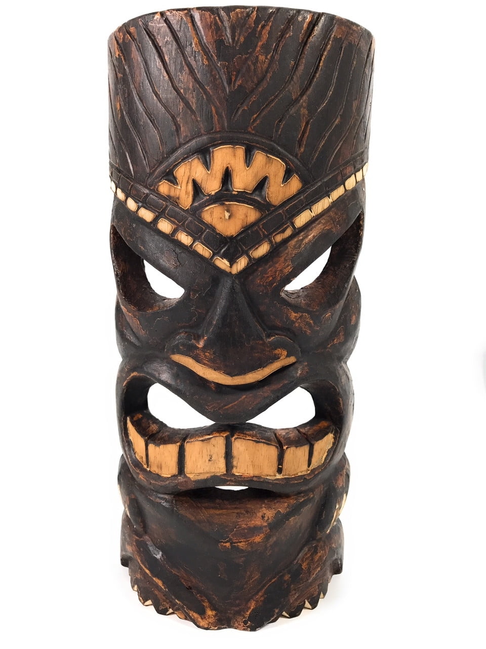 Hand Carved#dpt501350 Money Tiki Mask 20" Kane 
