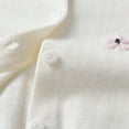 thumbnail image 5 of Girls Sweater Cardigans Embroidered Flower Knit Button up Long Sleeve Crewneck Sweaters Cardigan Fall Winter Coat (1-2 Years, White), 5 of 8