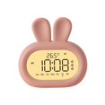 thumbnail image 4 of jifeng Rabbit Kids Digital Alarm Clock Children Snooze Nursery Desktop Night Light Pink, 4 of 9