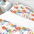 thumbnail image 4 of Designart 'Imprints Strelitzia Flowers Mix Repeat Pattern' Tropical Bedding Set - Duvet Cover & Shams, 4 of 4