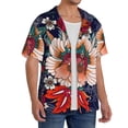 thumbnail image 2 of KLL Paisley2 Print Men's Shirt Short Sleeve Button Down Summer Cuba Beach Shirts- Small, 2 of 5