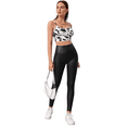 thumbnail image 1 of Legging Vinipiel Negro Malla Mujer Cuero Sintético Stretch LOLE Vinipiel, 1 of 5