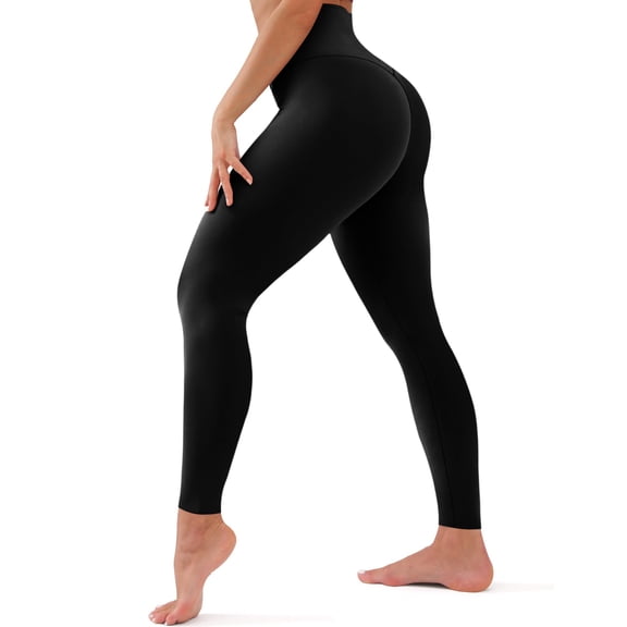Leggings for Women,22"/23" High Waist Tummy Control Workout Gym Yoga Pants Black S