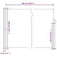 thumbnail image 2 of vidaXL Retractable Side Awning Sun Shade Privacy Screen Outdoor Patio Garden, 2 of 9