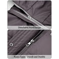 thumbnail image 3 of FEOYA Boys Vest Girls Winter Puffer Vest Zip Up Sleeveless Down Jacket Toddler Warm Outerwear Solid Color Spring Waistcoat 6-7 Years Dark Brown, 3 of 6