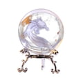 thumbnail image 2 of weibbin Engraved Decorative Crystal Sphere Decorative Quartz Glass Ball, Model Astronomy Sphere, Paperweight Crystal Display Sculpture Home Decor Crafts for Kids Friends, 2 of 6