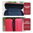 thumbnail image 3 of Raindrops Handheld Game Console Bag 1Set Red PU Gamepad Storage For Travel, 3 of 7