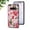 Glamorous Peony, variant on Case for Samsung Galaxy S10 5G, Slim Glass Case with Soft TPU Shockproof Ring Stand Flower Pattern Design Stylish Protective Cover for Samsung Galaxy S10 5G 6.7-Inch,White Flower Bush