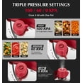 thumbnail image 2 of Koch Systeme CS Small Pressure Cooker Stainless Steel 3.2 Quart, Olla de Presion, 18/10 Stainless Steel Pressure Cooker with Glass Lid, One-Hand Locking, Induction Compatible, 2 of 9