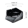 thumbnail image 3 of Qeeadeea small Cigar Ashtrays For Men, Outside Ashtrays For Cigarettes For Patio, Ceramic Cool Ashtrays Ceramic Indoor Decorations-gray-12.5x12.5x4.5cm, 3 of 6