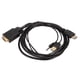 thumbnail image 1 of Cable adaptador de interfaz multimedia VGA a HD con alimentación y sonido para computadoras de escritorio, portátiles, PC, monitores, proyectores, 1 of 5