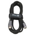 thumbnail image 2 of Línea de datos TypeC a DC Puerto redondo 100W Cable de carga de datos de carga rápida de alta potencia para computadora portátil, 2 of 5
