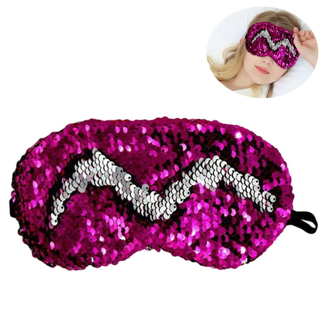 Sleep Mask Sequins Breathable Eye Sleeping Cover Eye Mask for Office Home