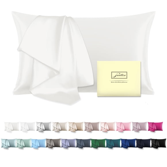 Funda de almohada de seda Suatien Mulberry Silk King Size Ivory