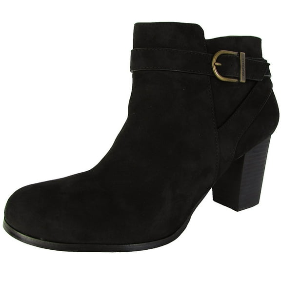 Cole Haan Womens Cassidy Strap Bootie Ankle Boot Shoes, Black Nubuck, US 11