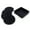 Black, variant on Coasters for Drink, Silicone Coasters 4 Pcs per Set with Holder, Non-Slip Cup Coasters Fits Any Size of Drinking Glasse and Table Type