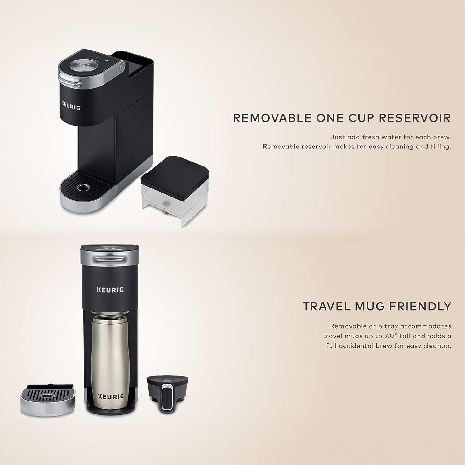 Keurig - K-Mini® Single Serve K-Cup Pod Coffee Maker - Matte Black - Black  Friday