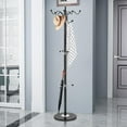 thumbnail image 4 of Giantex 70”Metal Coat Rack Stand, Hat & Coat Hanger w/14 Hooks, Free Standing Organizer Rack w/Stable Marble Base, 4 of 8