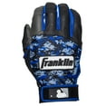 thumbnail image 4 of Franklin Sports Digitek Batting Gloves, Gray/Black/Royal Digi, Adult Small, 4 of 6