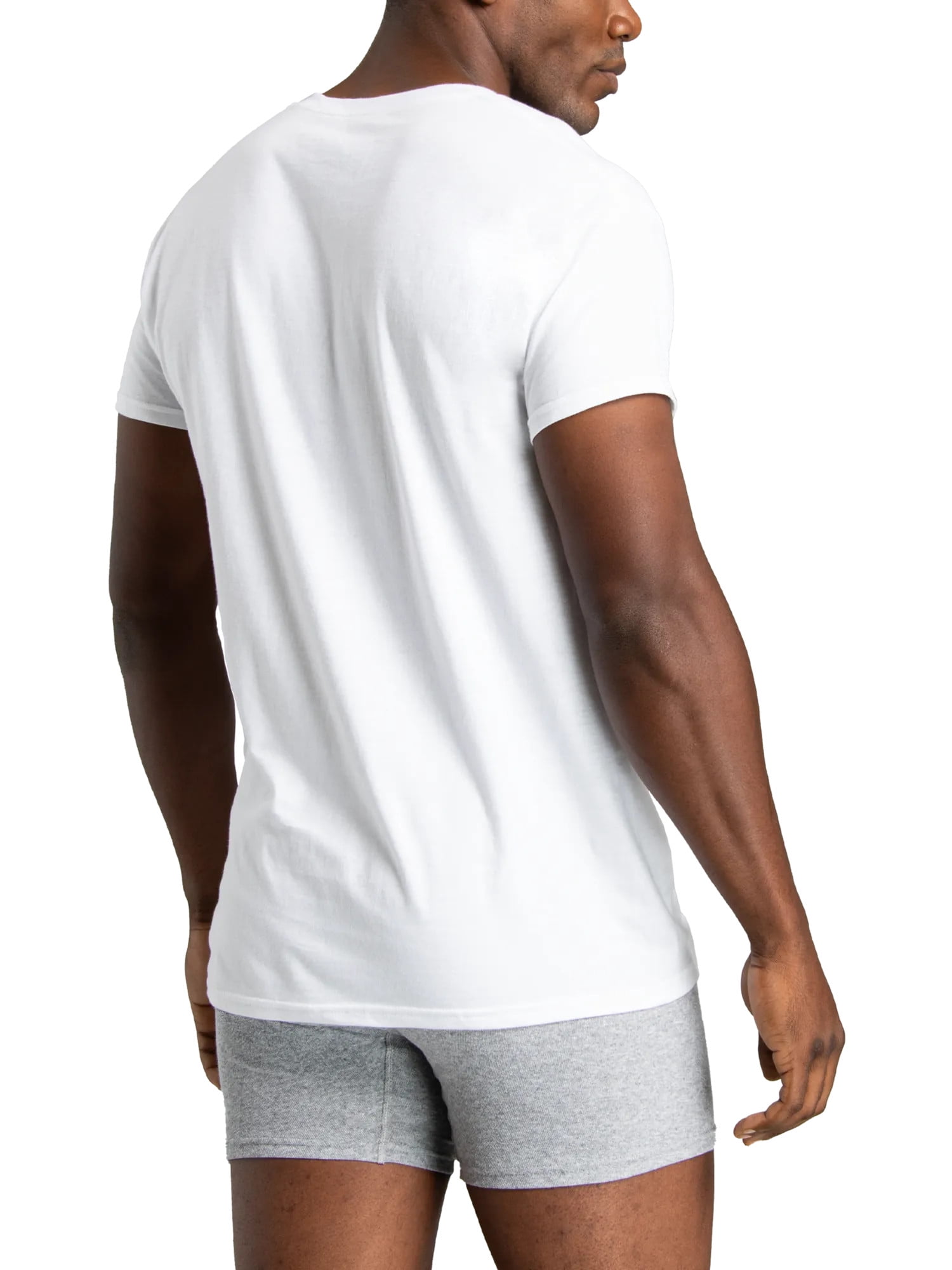 Fruit of the Loom Men's Crew Neck T-Shirt Undershirts, White Multipacks, Also Available in Big & Tall