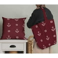 thumbnail image 5 of Soimoi Japan Crepe Satin Red Fabric By the Yard - 54 Inch Wide -Geometric Material - Artistic and Modern Patterns for Various Uses Printed Fabric, 5 of 6