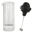thumbnail image 4 of Abbracc Coffee Frother Cup Jug 400ml Milk Foamer Mixer Blender Milk Foaming Machine Mixing Cup for Coffee Cappuccino Matcha Whisk Drink double whisk head, 4 of 7
