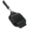 thumbnail image 1 of CRAFTHROU Sandwich Frying Pan Black Iron Easy to Clean Cooking Tool 1Set, 1 of 7