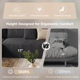 thumbnail image 4 of Liaroo 134.7" U-Shaped Modular Sectional Sofa with Chaise, Cloud Boneless Couch for Living Room, Apartment & Theater Room, No Assembly Required, 4 of 13