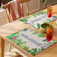 thumbnail image 4 of Placemat Set of 4 Plants Spring Summer Placemats for Dining Table Floral Colorful Washable Table Mats for Kitchen and Party Decor Indoor & Outdoor Use, 4 of 8