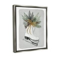 thumbnail image 4 of Stupell Industries Winter Skates & Pinecone Botanical & Floral Painting Gray Floater Framed Canvas Art Print Wall Art, 25 x 31, 4 of 10