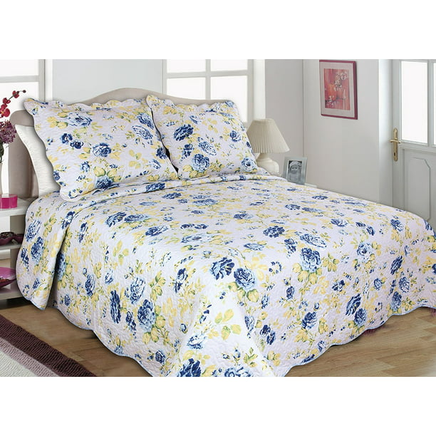 blue and yellow quilt ideas