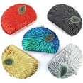 thumbnail image 4 of LZCKDPX Womens Evening Clutch Bag Designer Evening Handbag Hand Bag,Lady Party Wedding Clutch Purse,Shell Shape-red, 4 of 7