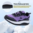 thumbnail image 4 of AOV Womens Walking Shoes for Plantar Fasciitis, Arch Support Athletic Tennis Sneakers Orthotic Comfortable Shoes for Standing All Day BlackPurple US 10, 4 of 8