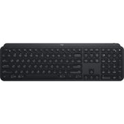 Logitech MX Keys Advanced Wireless Illuminated Keyboard, Tactile Responsive Typing, Backlighting, Bluetooth, USB-C, Apple macOS, Microsoft Windows, Linux, iOS, Android, Metal Build, Black