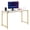 Gold, variant on Multi-Function Computer Desk, Industrial Home Office Writing Desk with 176 LBS Capacity, Waterproof Scratch-Proof Table for Gaming & Study Room Brown